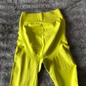 ASOS lime green maternity leggings